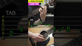 Tiziano Ferro  Il Regalo Più Grande  Guitar Tutorial TAB shorts [upl. by Claire]