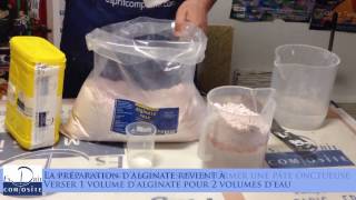 Comment faire Moulage dune main en alginate roseTirage en plâtre synthétique [upl. by Nadeau]