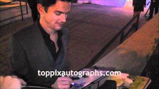 Matt Bomer  Signing Autographs at USA Network Upfronts in NYC [upl. by Gelhar]