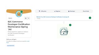 B2C Commerce Developer Certification Maintenance Spring 24  Salesforce Trailhead [upl. by Granthem841]