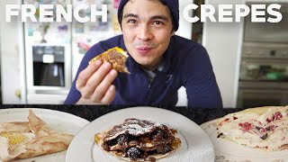 How To Make Easy Crepes 3 Ways Savoury Sweet and Crepe Cake [upl. by Mahon]