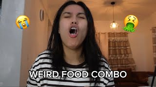 EATING WEIRD FOOD COMBINATIONS AYOKO NA [upl. by Cally]