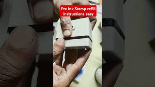 How to reink in old Pre ink Refill preinkstamprefill inkrefill stamps shortsviral [upl. by Lednyk922]