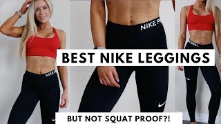 Nike vs Lululemon Leggings  Best Nike Leggings  NOT SQUAT PROOF  Keltie OConnor [upl. by Noiraa656]