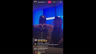 Saucy Santana and Mitch dancing on IG LIVE 9124 [upl. by Ttennaj]