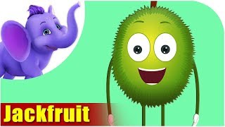 Jackfruit Fruit Rhyme for Children Jackfruit Cartoon Fruits Song for Kids [upl. by Aviva445]