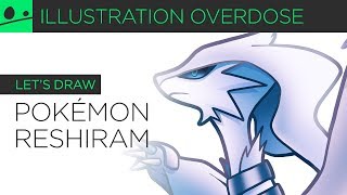 Lets Draw Pokemon 643  Reshiram [upl. by Sirob297]