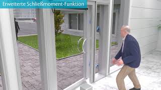 Drehflügeltürantrieb ASSA ABLOY SW300 mit erweiterter SchließmomentFunktion [upl. by Hebe]