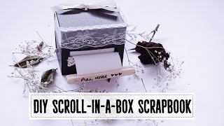 DIY manual scroll scrapbook tutorial [upl. by Arayt90]