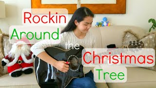 Rockin Around the Christmas Tree by Brenda Lee  Fingerstyle Guitar Cover by Lanvy [upl. by Holloway]