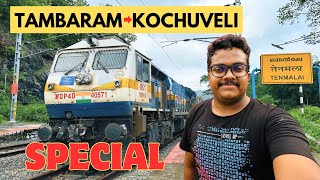 Tambaram  Kochuveli Special Train Journey Vlog  First LHB Train via Thenmala Punalur 🔥 [upl. by Zzabahs]