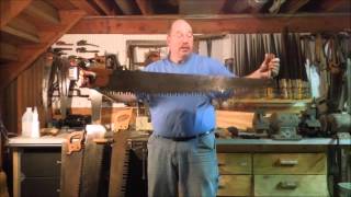 Sharpening a One Man Crosscut  Pt 1  What is a One Man Crosscut Saw by Old Sneelocks Workshop [upl. by Kristen519]