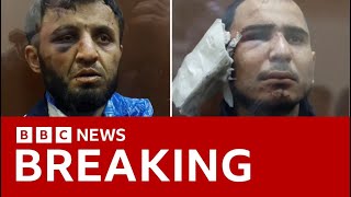 Moscow terror attack  injured suspects appear in court accused of killing 137 people  BBC News [upl. by Asirrac953]