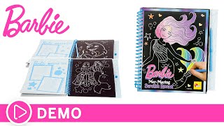 Barbie Libro de dibujo mágico arcoíris🧜‍♀️🌈 ¡Diseños multicolor [upl. by Netta]