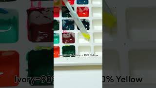 Creating Soft Ivory Shades  Color Mixing for Calmness satisfying colormixingmagic relaxing [upl. by Llenil246]