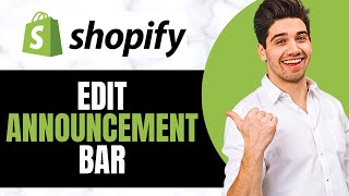 how to edit shopify announcement bar [upl. by Sherman]