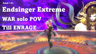 FFXIV Endsinger Extreme solo till ENRAGE  WAR POV  701 [upl. by Mandi]