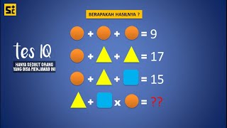 Tes IQ  Teka Teki logika Matematika [upl. by Ahsined887]