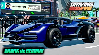 BATENDO o RECORD MUNDIAL de PISTA no DRIVING EMPIRE  ROBLOX [upl. by Lewiss]