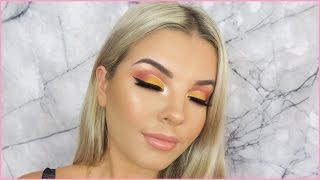 Sunset Eye Makeup Tutorial ♡ Jasmine Hand [upl. by Ahseal]