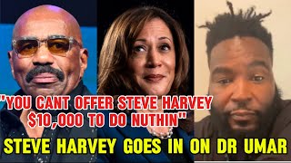 Steve Harvey reponds to Dr Umar over Kamala Harris support steveharvey drumar kamalaharris [upl. by Tammie]