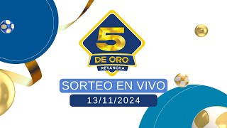 Sorteo 5 de Oro  13112024 [upl. by Cormac618]