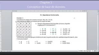 Base de données  Exercices Dépendance fonctionnelle  clé candidate  super clé [upl. by Moitoso]