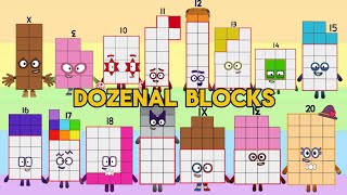 DOZENAL BLOCKS INTRO  MEET DUODECIMAL BLOCKS DEK TO 2 DO  NUMBERBLOCKS  hello george [upl. by Cornel]