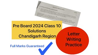 How to write letter in exam  Pre Board solution Chandigarh Region  full marks strategy  Gagan Mam [upl. by Garrity]