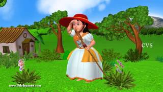 Little Bo Peep has Lost her Sheep  3D Animation English Nursery rhymes for children [upl. by Kare]