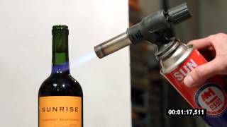 Как открыть вино необычным способом  How to open wine extreme way [upl. by Sapowith]