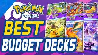 Best BUDGET DECKS for Pokemon Pocket  Start Battling ASAP [upl. by Okia630]