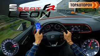 Seat Leon FR 18TSI 132kW 95 4K60 TEST DRIVE – TUNED SOUND ACCELERATION amp ENGINE TopAutoPOV [upl. by Anahgem]