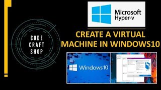 Create a virtual machine with hyperv manager on windows 10 [upl. by Emelina439]