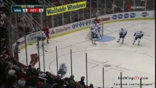 Niklas Kronwall Nails David Booth 022312 [upl. by Notrom]