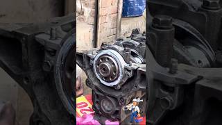 Crankshaft oil seal replacement engine mechanic workshop shorts viralshorts [upl. by Anoiuq]