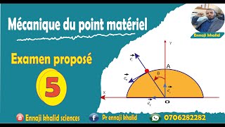 Examen proposé mécanique du point 5 [upl. by Matuag365]