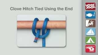 Clove Hitch Rope End Method  How to Tie a Clove Hitch Rope End Method [upl. by Enelad322]