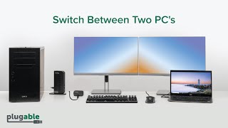 How to share a docking station between two computers with the Plugable Sharing Switch [upl. by Welcome]