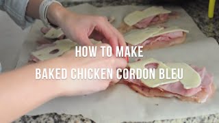 How to Make Baked Chicken Cordon Bleu  cooksmarts [upl. by Ted480]