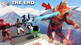 GTA 5  The Biggest End Of Lava Monster God  GTA 5 Mods [upl. by Onimixam]