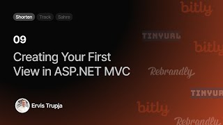 09 Creating Your First View in ASPNET MVC [upl. by Rabelais725]