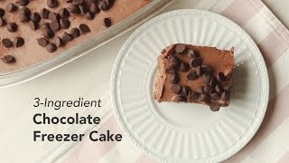 3Ingredient Chocolate Freezer Cake Recipe  Yummy Ph [upl. by Netniuq]