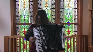 Bernadette  Aaron Copeland “Hoedown” for accordion [upl. by Suiramaj281]