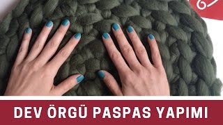 Dev örgü paspas yapımı  10marifet [upl. by Nitas]