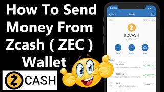 How To Send Money from Zcash ZEC Wallet By Crypto Wallets Info [upl. by Nadabas]