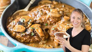 Super Flavorful Salisbury Steak thats Completely Homemade [upl. by Ericha]