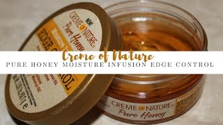 Creme of Nature Pure Honey Moisture Infusion Edge control cremeofnature edgecontrol purehoney [upl. by Iatnohs]