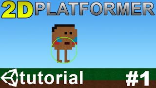 1 Making a 2D Platformer in Unity C  Setting up player [upl. by Adnawot]