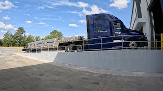 015 Cartersville Georgia Pipe Load  Flatbed Trucking [upl. by Ches]